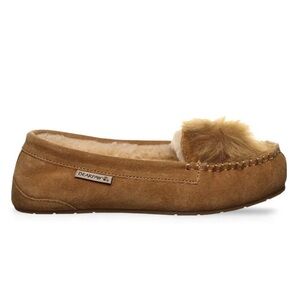 BEARPAW NWT Woman’s Tan Suede Moccasin/Slipper/Loafer  in Sz 8(W) & 9(W)